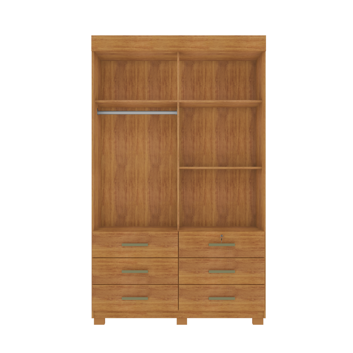 GUARDA ROUPA BUZIOS 2 PORTAS 6 GAVETAS