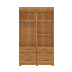 GUARDA ROUPA BUZIOS 2 PORTAS 6 GAVETAS