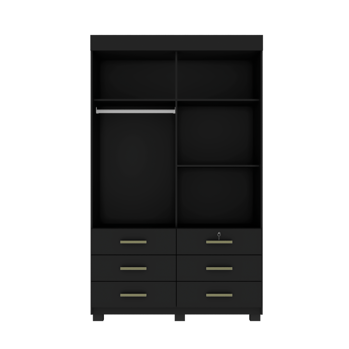 GUARDA ROUPA BUZIOS 2 PORTAS 6 GAVETAS
