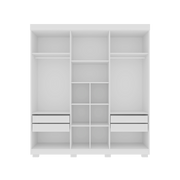 GUARDA ROUPA PORTO BELLO PLUS 6 PORTAS 3 GAVETAS