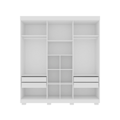 GUARDA ROUPA PORTO BELLO PLUS 6 PORTAS 3 GAVETAS