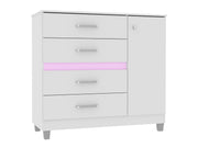 Cômoda Florence Plus 1 Porta e 4 Gavetas