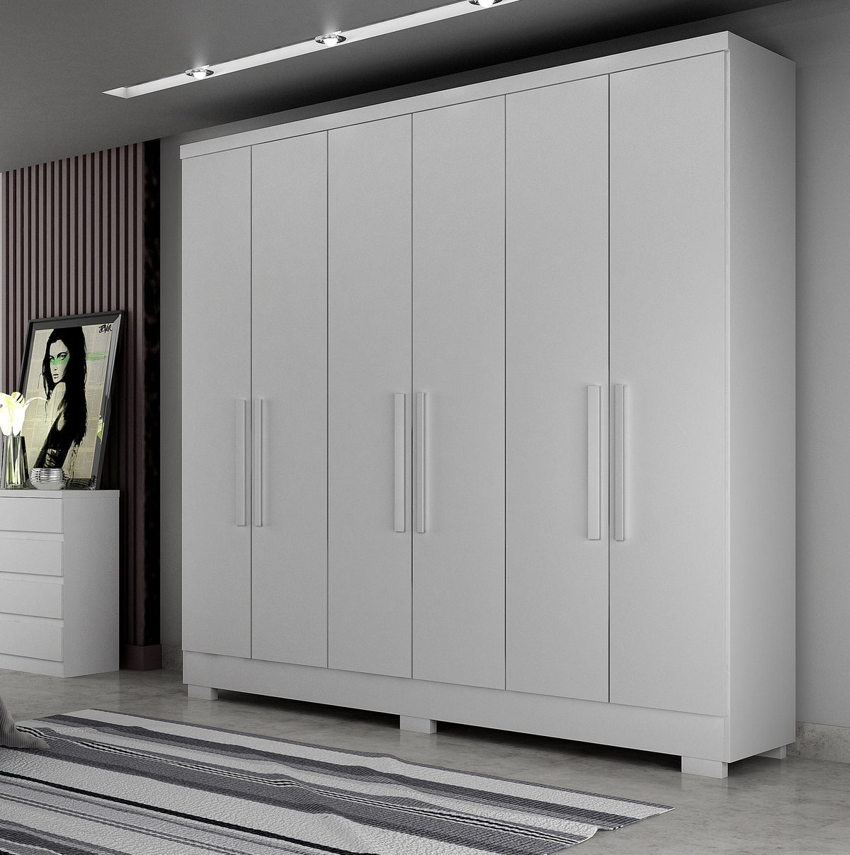 Guarda Roupa Milly 6 Portas