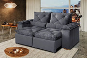 SOFA RETRATIL GRECIA/BRAZAO | 2 MODULOS| BEGE