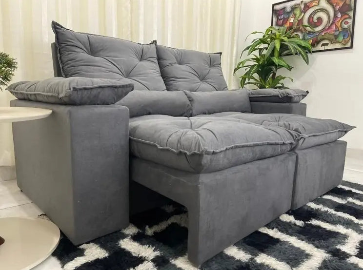 SOFA RETRATIL GRECIA/BRAZAO | 2 MODULOS| BEGE