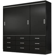 Guarda Roupa Casal 3 Portas 9 Gavetas-Isabela