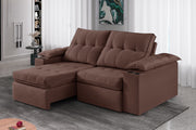 SOFA ITABORAI 2MOD 80 (2,10) - INCA BEGE CLARO 2 PE TABACO