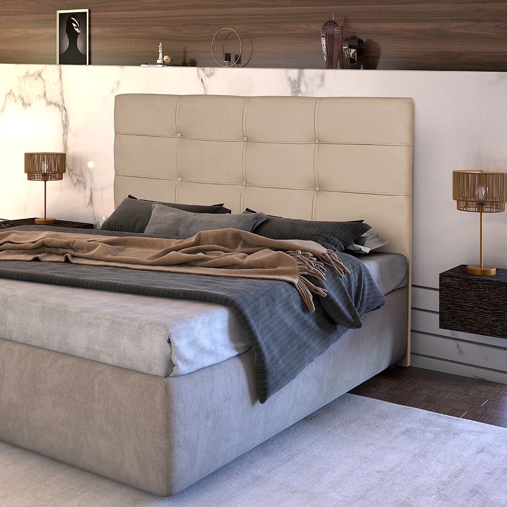 CABECEIRA ESLOVENIA CASAL 1,40- COR 37 CINZA