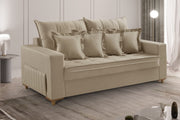SOFA VICAM C/ ALMOFADAS 2M- 5018 CINZA CLARO