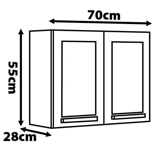 ARMARIO FLORENCA 2 PORTAS | 70CM