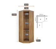 Guarda Roupa Modulado Rizon | Cumaru