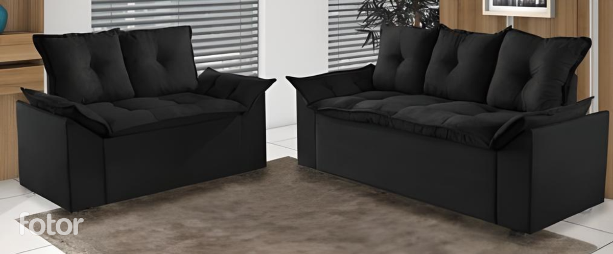 SOFA 2 E 3 LUGARES MALDIVAS - CINZA
