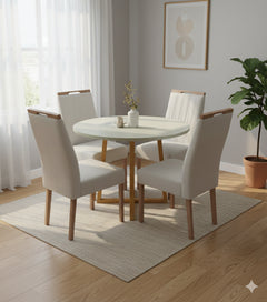 MESA MAIA 90X90 + 4 CADEIRAS MAIA