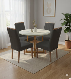 MESA MAIA 90X90 + 4 CADEIRAS MAIA