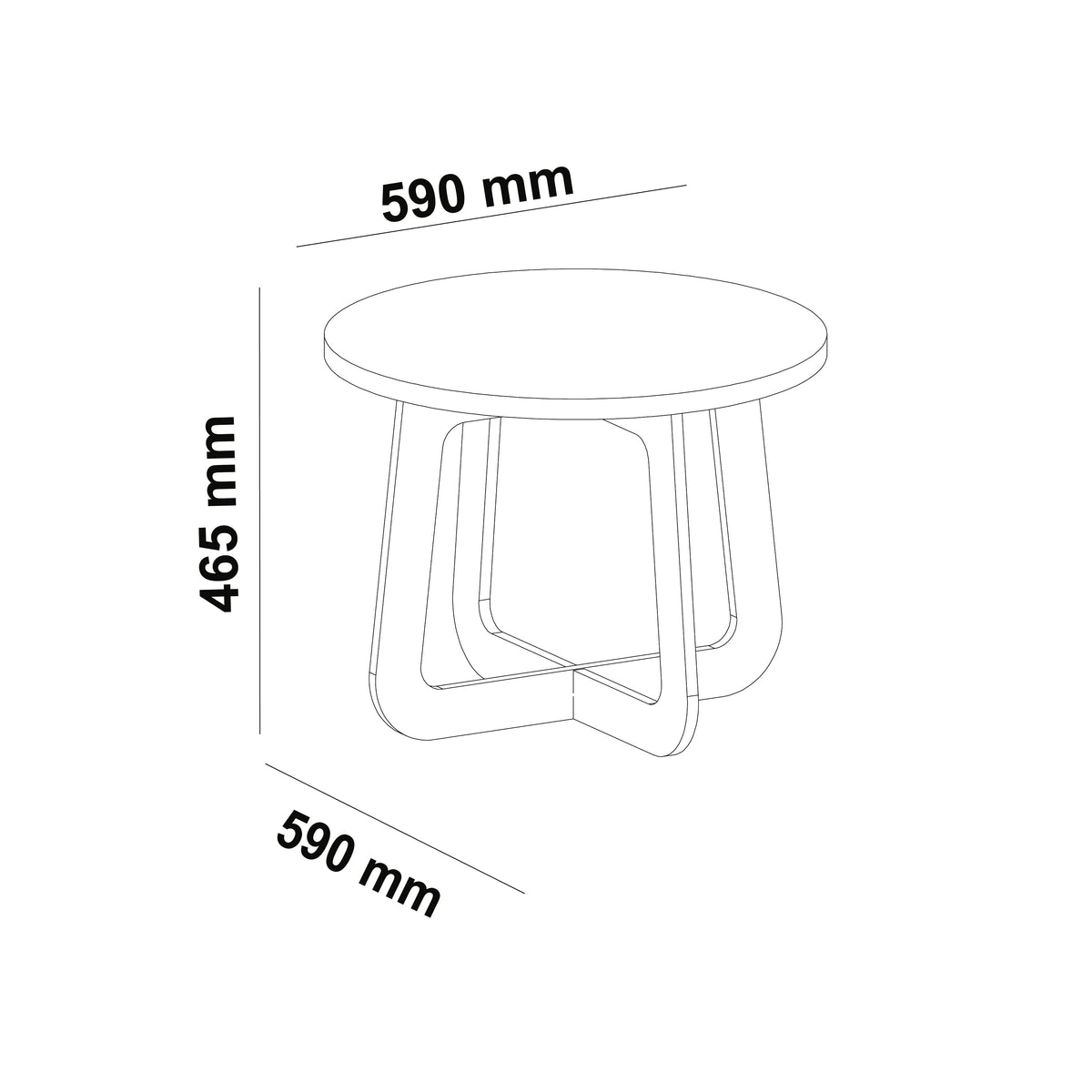 MESA DE CENTRO ARTELY JASMIM COR CINAMOMO