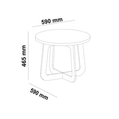 MESA DE CENTRO ARTELY JASMIM COR CINAMOMO
