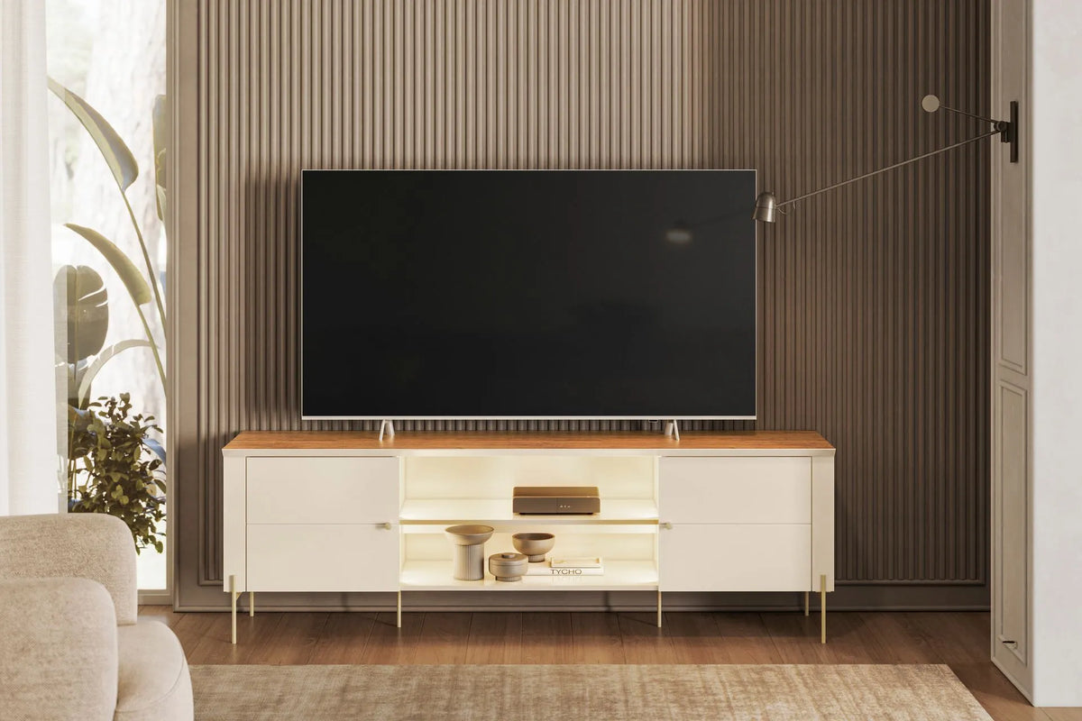 BANCADA BRASILIA | LED | OFF WHITE/CANELA