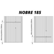 Painel Nobre Ripado 185 Com Led | Naturale
