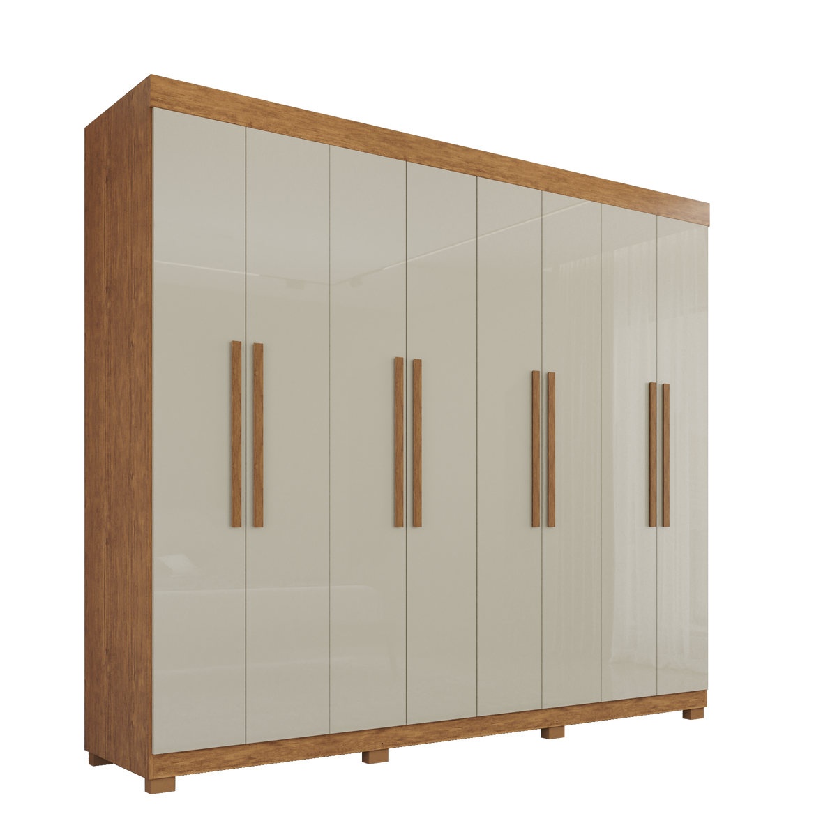 GUARDA ROUPA MILANO 8PTS PRIME- CINAMOMO