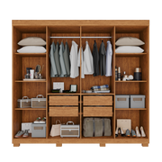 GUARDA ROUPA MILANO 8PTS PRIME- CINAMOMO