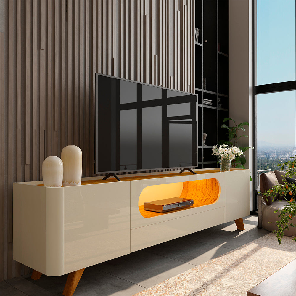RACK NOBRE 210 C/PES MADEIRA OFF WHITE/NATURALE