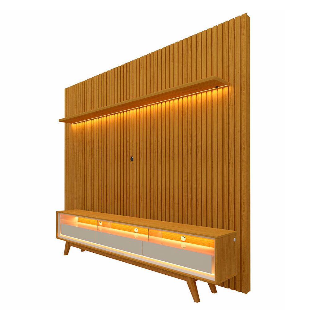 Painel Nobre 230 + Rack Requinte 212 Naturale/Off
