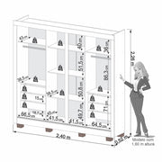 Guarda Roupa Portinari Prime 4 Portas