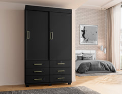 GUARDA ROUPA BUZIOS 2 PORTAS 6 GAVETAS