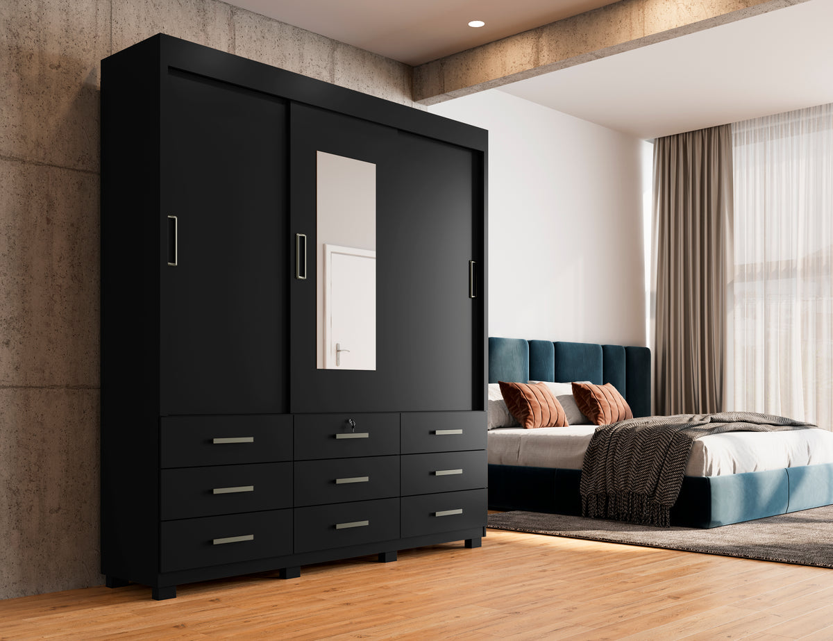 GUARDA ROUPA ITAPEMA 3 PORTAS DESLIZANTES 9 GAVETAS