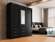 GUARDA ROUPA ITAPEMA 3 PORTAS DESLIZANTES 9 GAVETAS