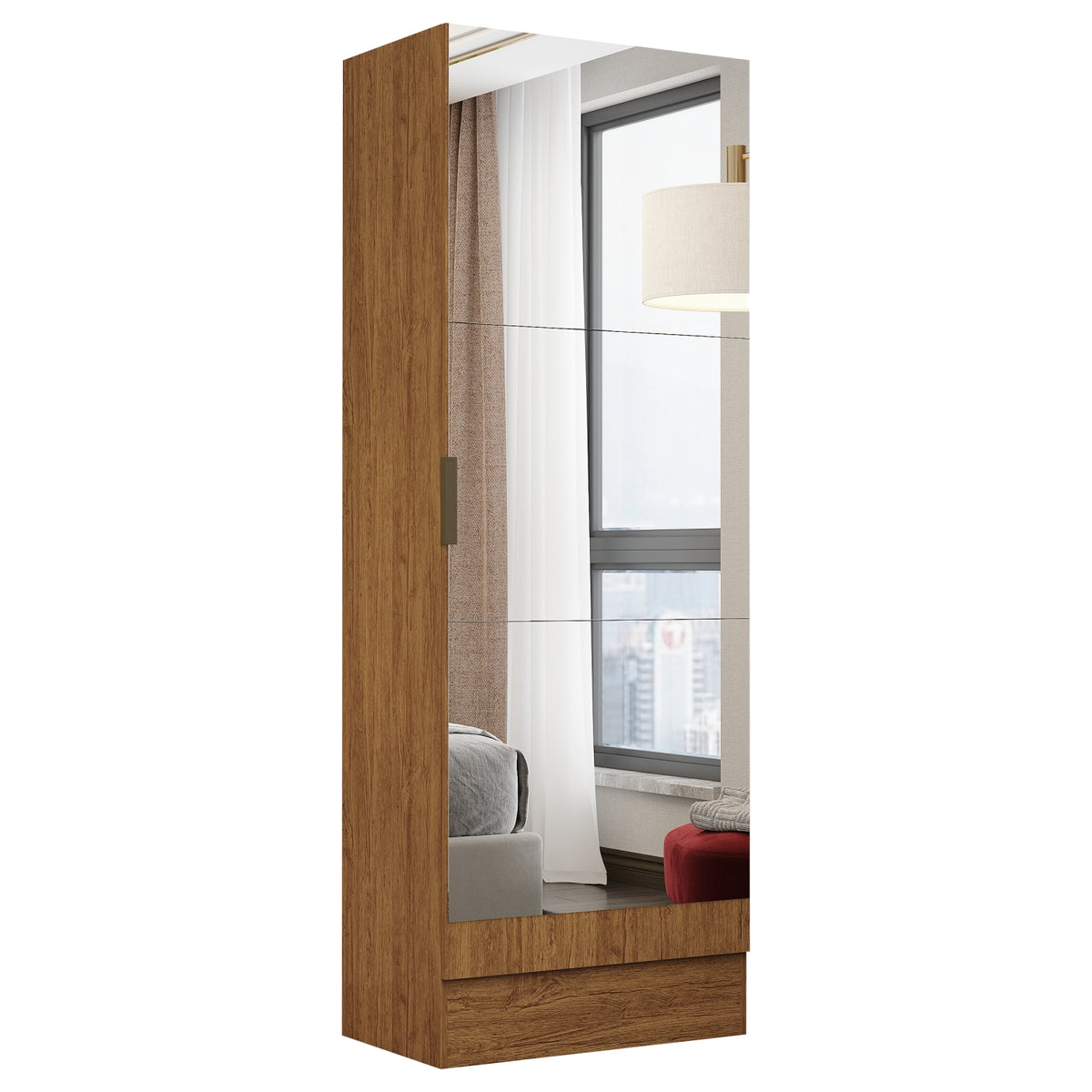 Sapateira/Multiuso Maricá 1 Porta Com Espelho Premium