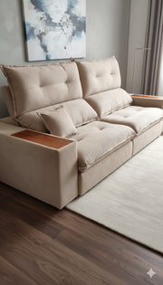 SOFA RETRATIL BARCELONA | BEGE (2.5M)