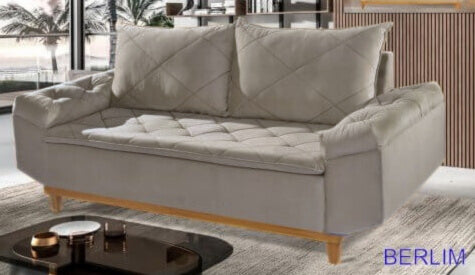 SOFA RETRO BERLIM - CAPUCCINO