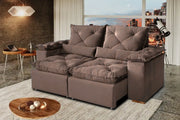 SOFA RETRATIL GRECIA/BRAZAO | 2 MODULOS| BEGE