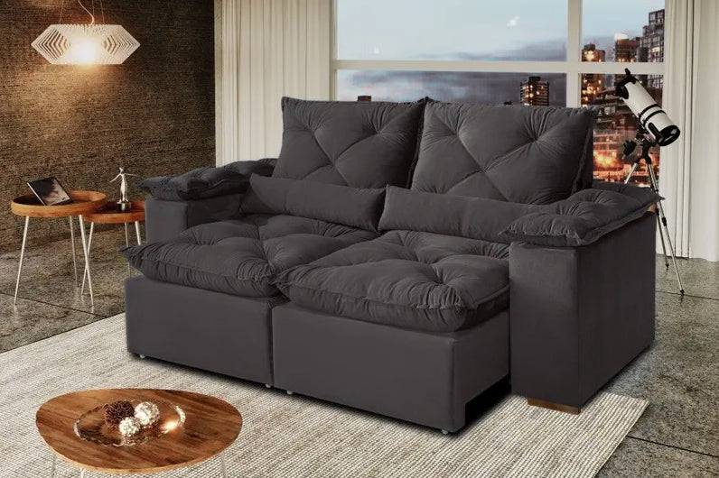 SOFA RETRATIL GRECIA/BRAZAO | 2 MODULOS| BEGE