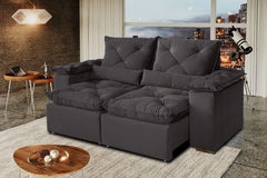 SOFA RETRATIL GRECIA/BRAZAO | 2 MODULOS| BEGE