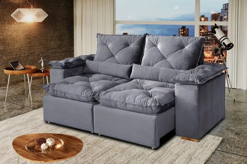 SOFA RETRATIL GRECIA/BRAZAO | 2 MODULOS| BEGE