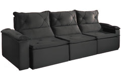 SOFA RETRATIL E RECLINAVEL ITALIA 3 MODULOS - AZUL