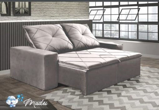 SOFA RETRATIL MADRI - PRETO