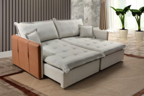 SOFA CAMA SUICA - COR 26 CINZA