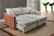 SOFA CAMA SUICA - COR 26 CINZA