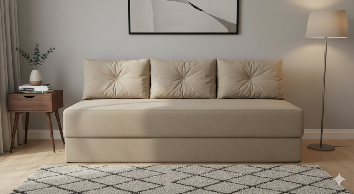 SOFANETE LUXO | CINZA CLARO | C/ PES