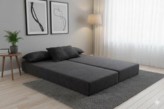 SOFANETE LUXO | CINZA CLARO | C/ PES