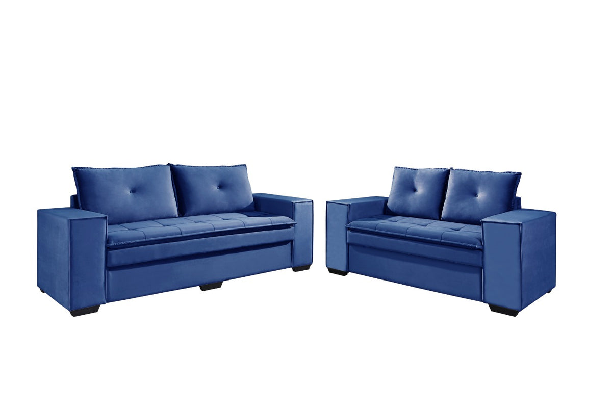 SOFA 2 E 3 LUGARES AIMORES - 2078 MARROM