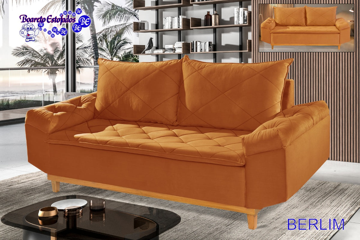 SOFA RETRO BERLIM - CAPUCCINO