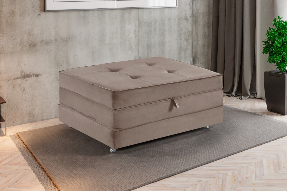 PUFF CAMA - INCA BEGE CLARO 2