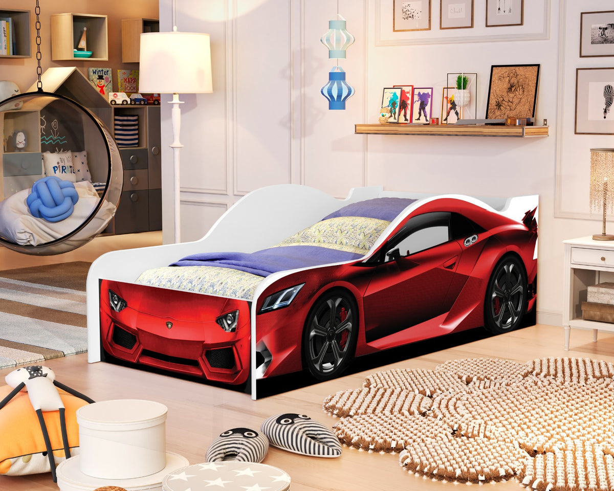 Cama Carro 01 Solteiro Adesivada – VJ Móveis