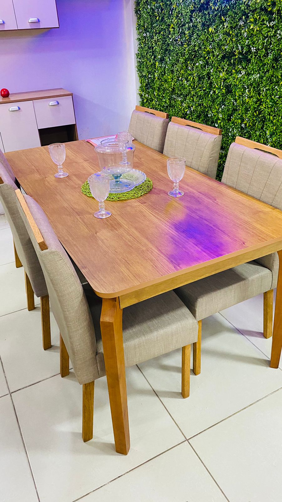 MESA ALEGRA 1,80X0,90 + 6 CADEIRAS MALAGA