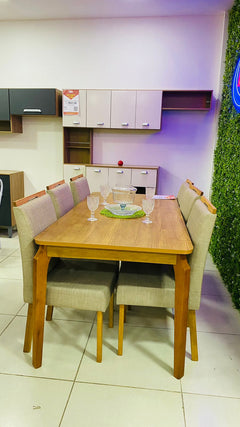 MESA ALEGRA 1,80X0,90 + 6 CADEIRAS MALAGA