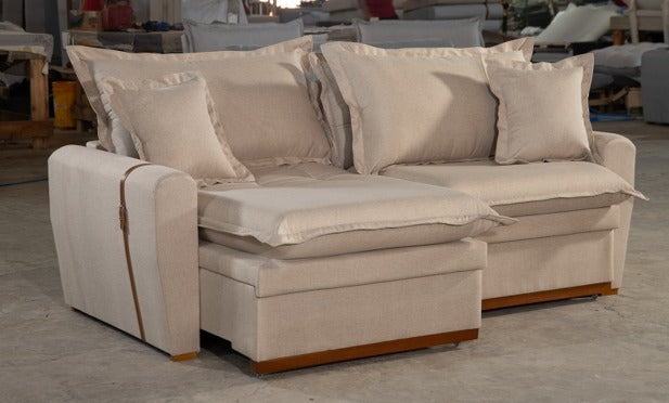 SOFA CAMA/BAU DOHA | LINHO CINZA (07)